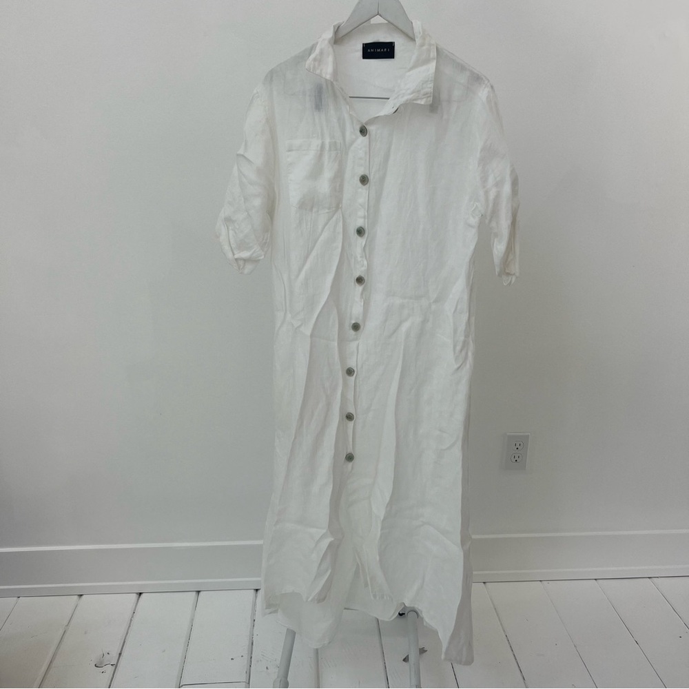 Animari Linen button down dress